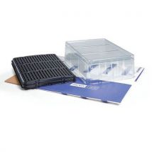 2 Stücke Aufbewahrungsbox Für 50 Standard-namensschilder,