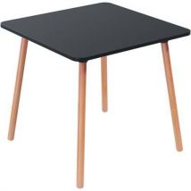 Table Restauration Palomba Carre 80x80 Cm - Plateau Noir,