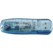 Usb-stick 2.0 Rainbow Line - 4 Gb, Blau, Intenso,