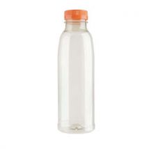 100 Stücke Pet-flasche 500 Ml + Orangefarbener Verschluss,
