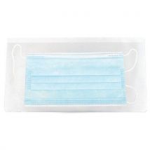 6 Pièces Etuis Porte-masque Antimicrobiens Format Chéquier,