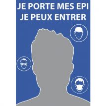 Miroir Consigne De Sécurité - Bleu - 490x710 Mm,