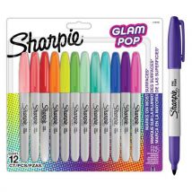 Permanentmarker Glam Pop Sharpie Fine, 12 Stück,