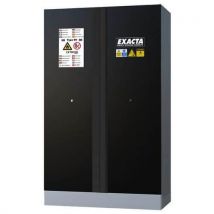 Schrank Cf90, 2 Schwarze Türen, Mit Sockel - Exacta,