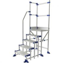 Meca Modul Plattf., 5 Stufen, L 0,5 M - 2 Geländer - 1 Rampe,