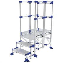 Meca Modul Plattform, 3 Stufen, Länge 1,0 M - 3 Geländer,