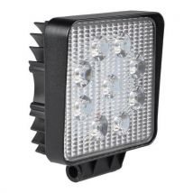 Quadr. Arbeitsleuchte 12/24 V, 27 W Und 1800 Lumen Schwarz,