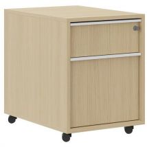 Container Misao Mit Hängeordnerauszug, Eiche/eiche, - Manutan