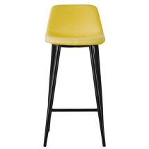 2 Pièces Tabourets Must Pied Noir Assise Safran, - Meet By Paperflow