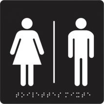 Schild Mit Brailleschrift - „unisex-toilette“ - Pavo,