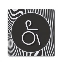 Schild - 90 X 90 Mm - Behindertentoilette - Anthrazit,