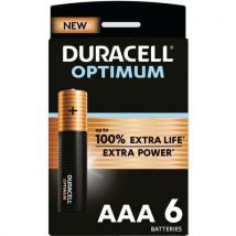 6 Pièces Duracell Optimum Aaa X6,