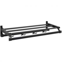 Gardelux by hermeta - Gardelux Wandgarderobe Mit 1 Haken - Kleiderbügelträger Und Platte - Gardelux