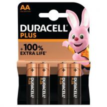 4 Pièces Duracell Plus 100% Aa X4,