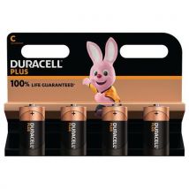 4 Pièces Duracell Plus 100% C X4,