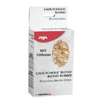 Boite De Bracelet Caoutchouc Blond Étroits 100g - 100mm, - Manutan