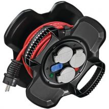 Kompakter Stromkabelaufroller X-gum Ip44 Usb 10 M,