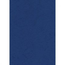 100 Pièces Plat De Couverture A4 250g Grain De Cuir - Bleu Foncé - Pavo,