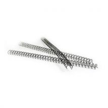 100 Pièces Peigne De Reliure Métallique 12.7 Mm - 1/2 - Noir - Pavo,