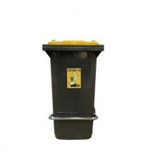 Poubelle Sanitaire Mobile Ouverture À Pédale 120l,