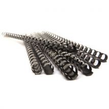 50 Pièces Peigne De Reliure En Plastique 28 Mm - Noir - Pavo,