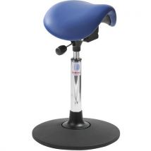 Hocker Mini Sway Easy Seat - Lederimitat - Niedrig - Blau,