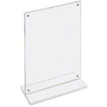 Cadre Photo Ou Porte Affichette En Plexiglas Avec Fermeture Magnétique En Forme T, - Manutan