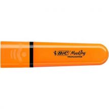 12 Stücke Flacher Textmarker, Abgeschrägte Spitze, Neonorange - Bic,