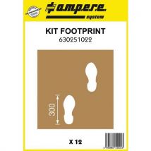 Ampere System - Pochoir Empreintes De Pas - Kit Footprint - 12 Planches - Ampère