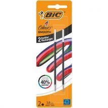 2 Pièces Recharge Encre Ultra-glissante Bic Smooth - Noir - Bic,
