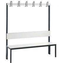 Banc À Patères Et Dossier Basic Plus Blanc L 1500,