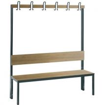 Bank Mit Rückenlehne Und Kleiderhaken Basic Plus Eiche L 1500,