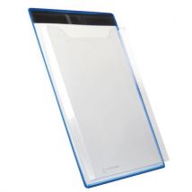 5 Pièces Distributeur Portrait A4 Magnétique - Bleu - Tarifold,
