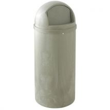 Poubelle Marshall Dome - 95l - Beige - Rubbermaid,