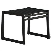Banc Sans Dossier En Acier Galvanisé Noir- L: 60 Cm,