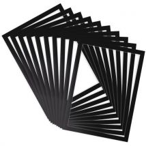 10 Pièces Cadre D'affichage Magneto Pro Memo Noir,