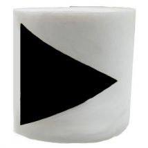 Schild Für Glastür 2,5m - 50 Mm - Dreieck Schwarz,