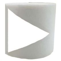 Signalétique Pour Porte Vitrée 2,5m - 50mm - Triangle Blanc,
