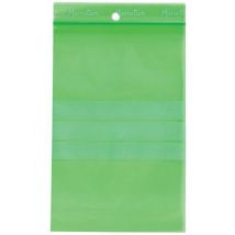 Manutan Expert - Recycelte Zip-Beutel - Grün 180x120mm - 50 μm - 30% Recycelt - 100% Recycelbar