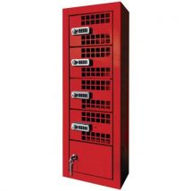 Armoire De Rechargement Pour 4 Téléphones - Rouge Foncé,