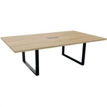 Buronomic - Table De Conférence L240 X P140 Cm Pied Ruban Noir