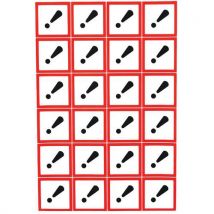 Panneau Clp Nocif Adhésif 24 Par Planche 28 Mm, - Manutan