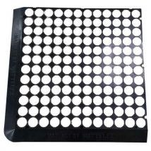 4 Stücke Matlast, Schwarz - 55,5 X 55,5 Cm - N. Weiß - 2 Mattenr.,