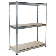 Rayonnage Manutan Rapid 1 1980x1830x610 3 Tab Agglo Zingué,