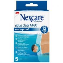 5 Stücke Wasserf. Pflaster Nexcare Aqua Clear Maxi 60 X 88 Mm, - 3M