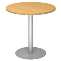 Hammerbacher - Table De Réunion Ronde 80cm Hêtre/alu,