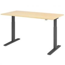 Hammerbacher - Bureau Électrique Série Xmka 160cm Érable/anthra,