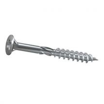 200 Pièces Vis Vba Fp - Torx - Blanc Bte De 200 - 6 Mm X 60 Mm,
