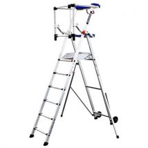 Plattform Perform Auf Rollen, 6 Stufen - Mit Stabilisatoren,
