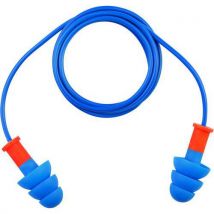 50 Paare Ohrstöpsel Mit Kordel - Tpr Conicfirde050, Blau, - Delta Plus